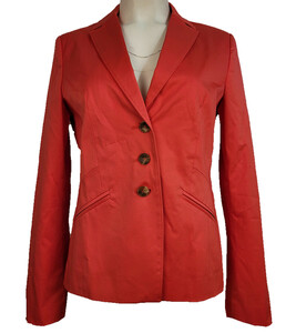 ROFA FASHION GROUP Blazer farbenfrohes Jackett für Damen 3-Knopf-Verschluss Rot