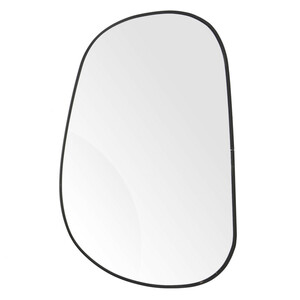 Ovaler Spiegel mit Metalleinfassung