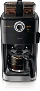 HD7769/00 Grind & Brew Kaffeeautomat mit Timer schwarz/edelstahl