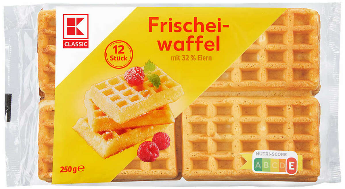 Bild 1 von K-CLASSIC Frischeiwaffeln