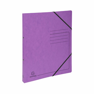 Exacompta Ringhefter A4 Karton mit Gummiband violett