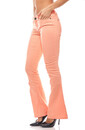 Bild 1 von Schlaghose Bootcut Jeans Kurzgröße Damen Orange AjC