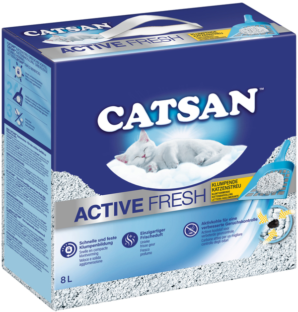 Bild 1 von CATSAN Active Fresh Klumpstreu 2x8 l