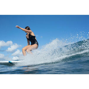 Badeanzug Bea Surfen Rücken doppelt verstellbar Damen schwarz