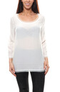 Bild 1 von DANIEL HECHTER Blusen-Shirt leichte Damen Tunika mit Schmucksteinchen Weiß