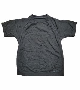 F-LITE T-Shirt Damen Funktions-Shirt mit Merino-Wolle Kurzarm Grau