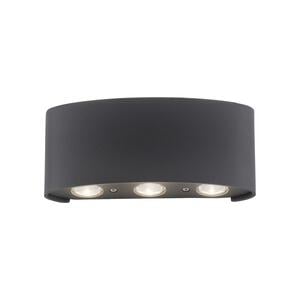 LED-Wandleuchte Carlo in Anthrazit max. 6,5 Watt Wandlampe