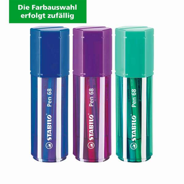 Bild 1 von Stabilo Pen 68 Premium-Filzstift in Big Pen Box 20er Pack (Die Farbauswahl erfolgt zufällig)