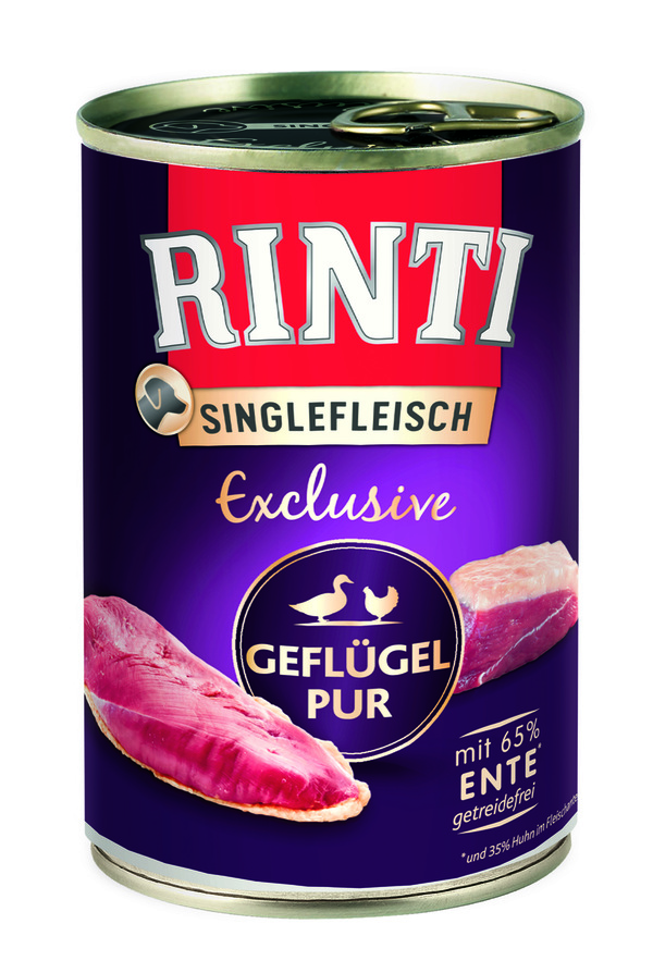 Bild 1 von RINTI Singlefleisch Exclusive Geflügel Pur 12x400g