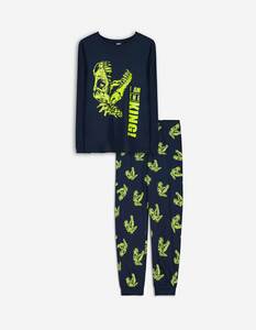 Kinder Pyjama Set aus Sweatshirt und Hose - Print