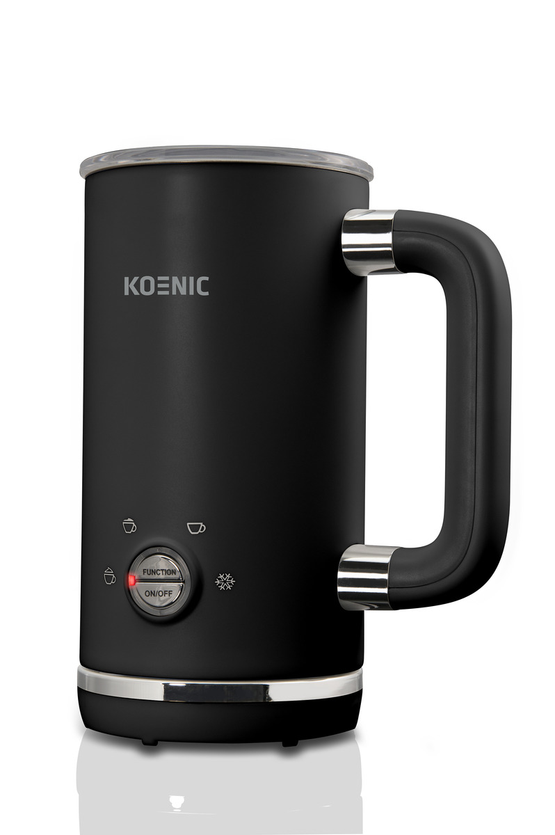 Bild 1 von KOENIC KMF 15321 B Milchaufschäumer, Schwarz/Edelstahl, 500 Watt, 0,3 Liter