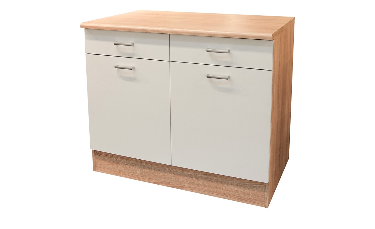 Bild 1 von Unterschrank  Den Haag weiß Maße (cm): B: 100 H: 90 T: 60 Schränke