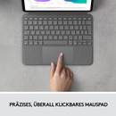 Bild 3 von LOGITECH Combo Touch für iPad Pro 11 Zoll (1., 2., 3. und 4. Generation) Tastatur-Case Oxford Grey