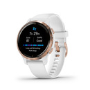 Bild 2 von GARMIN Venu 2S Smartwatch Polymer Silikon, 110-175 mm, Weiß