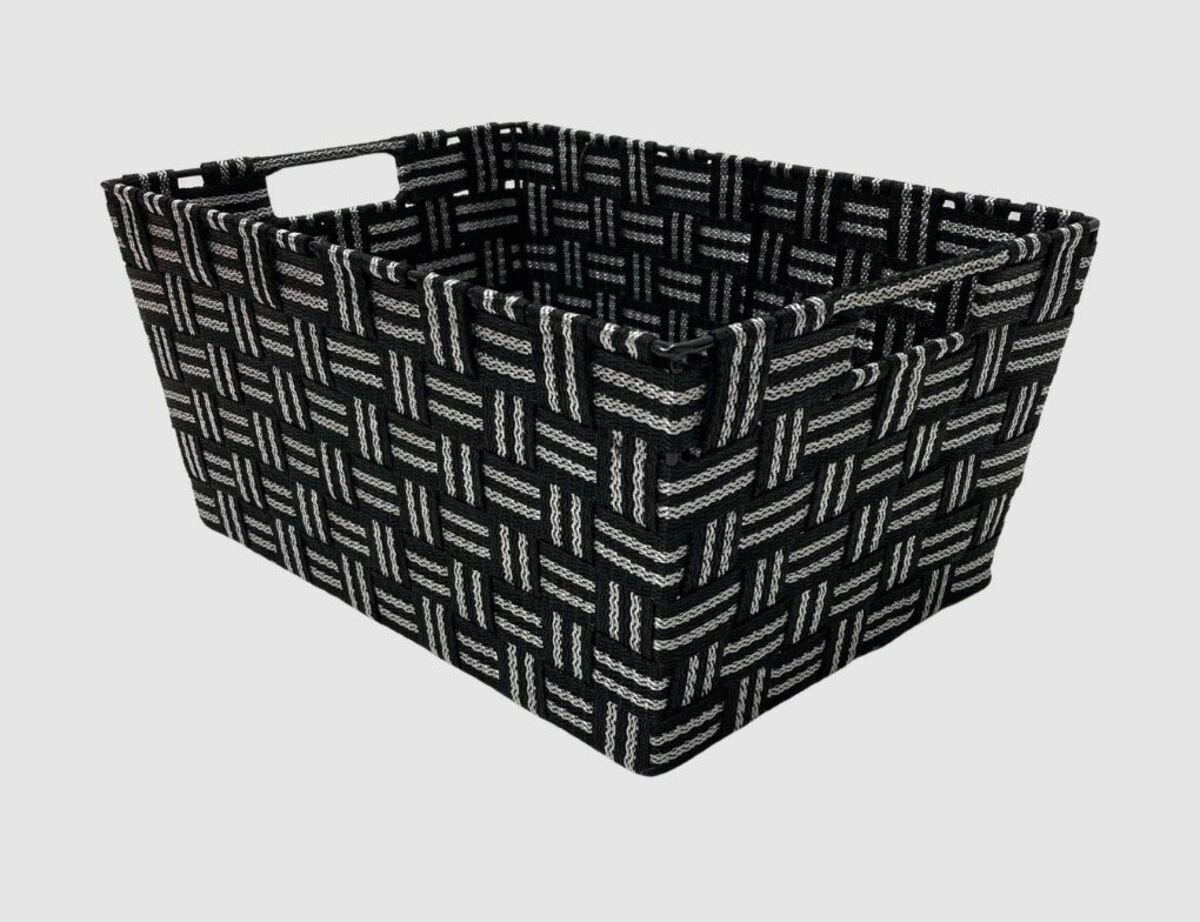 Bild 1 von Aufbewahrungskorb Stripes L Schwarz