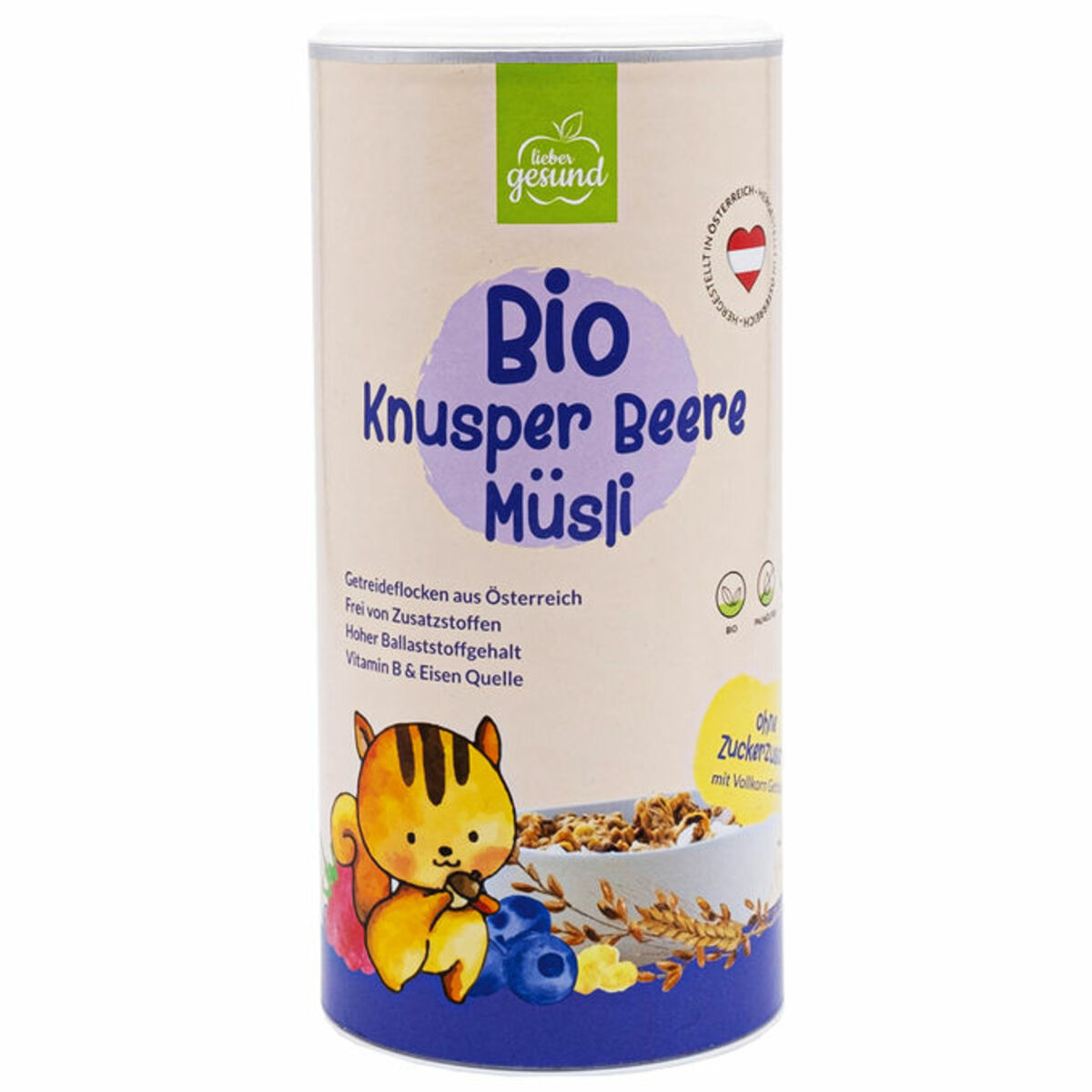 Bild 1 von Lieber Gesund BIO Kinder Knusper-Beeren-Müsli