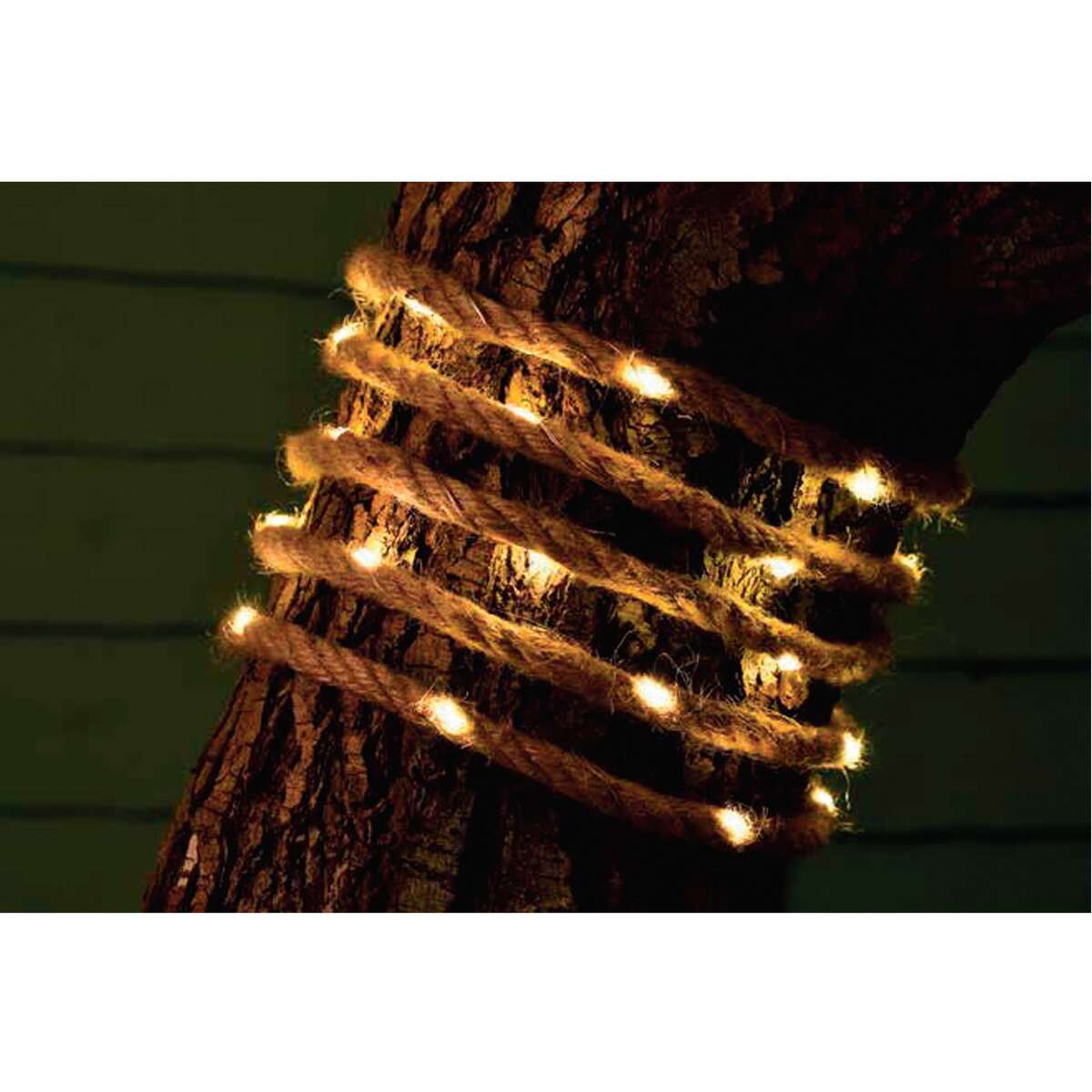 Bild 1 von Solar Juteseil 40 warmweiße LEDs 4,5 m