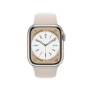 Bild 2 von APPLE Watch Series 8 (GPS) 41 mm Smartwatch Aluminium Fluorelastomer, 130 - 200 mm, Polarstern