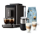 Bild 1 von »Esperto2 Caffè« Tchibo Kaffeevollautomat inkl. Induktions-Milchaufschäumer, zwei Latte Macchiato Gläsern & 1 kg Kaffee