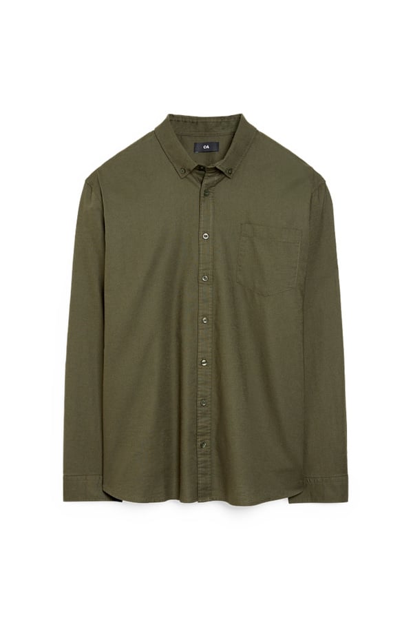 Bild 1 von C&A Oxford Hemd-Regular Fit-Button-down, Grün, Größe: 3XL