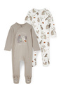 Bild 1 von C&A Multipack 2er-Baby-Schlafanzug, Grau, Größe: 68