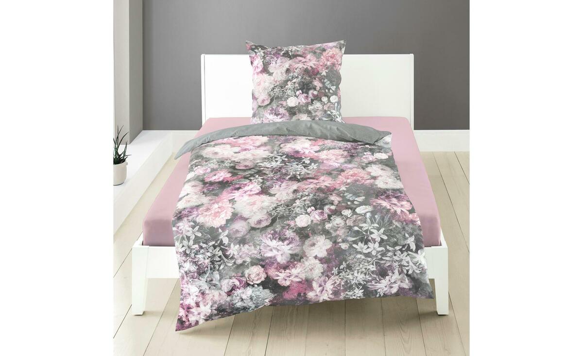 Bild 1 von Bierbaum Mako-Satin Bettwäsche weiß Maße (cm): B: 155 H: 1 Heimtextilien