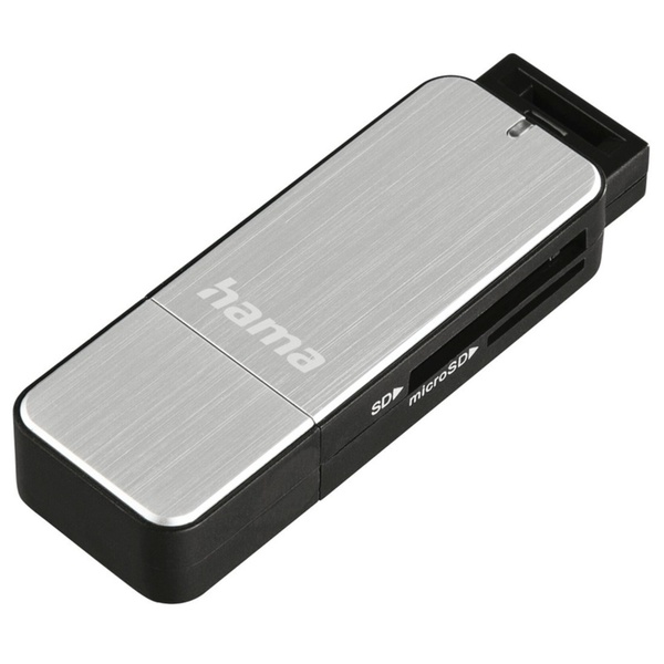Bild 1 von Hama USB-3.0-Kartenleser, SD/microSD, Silber