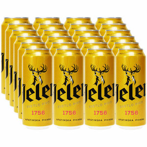 Jelen Lager Bier 4,6% Alkohol, 24er Pack (EINWEG) zzgl. Pfand