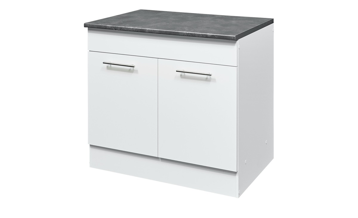 Bild 1 von Spülenunterschrank  Lier weiß Maße (cm): B: 100 H: 90 T: 60 Schränke