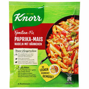 Knorr 5 x Fix Paprika-Mais Nudeln mit Hähnchen