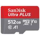 Bild 1 von SANDISK Ultra® PLUS microSDXC™‐UHS‐I‐Karte, Micro-SDXC Speicherkarte, 512 GB, 160 MB/s