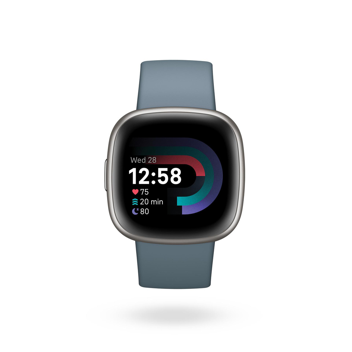 Bild 2 von FITBIT Versa 4 Smartwatch Aluminium Elastomer, S/L, Waterfall Blue/Platinum