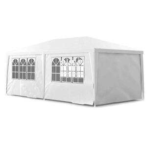 Party-Zelt Premium 3x6m weiß mit Seitenwänden