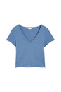 Bild 1 von C&A CLOCKHOUSE-Crop T-Shirt, Blau, Größe: XS