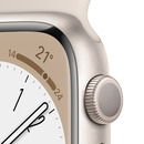 Bild 3 von APPLE Watch Series 8 (GPS) 41 mm Smartwatch Aluminium Fluorelastomer, 130 - 200 mm, Polarstern