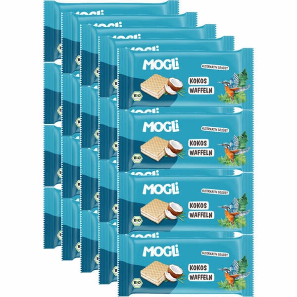 Bild 1 von MOGLi BIO Kokos Waffel, 20er Pack