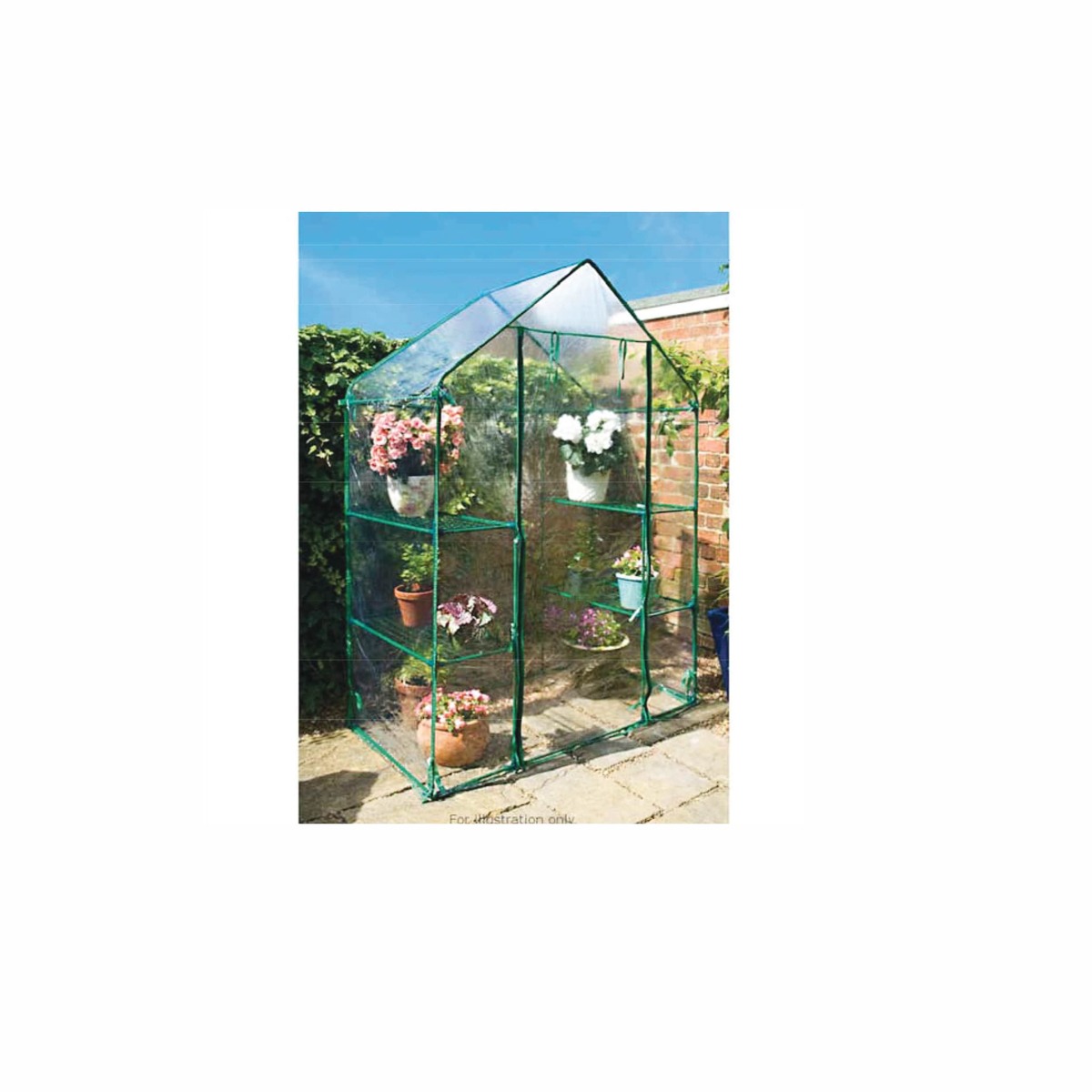 Bild 1 von Gewächshaus begehbar 140x72x195cm