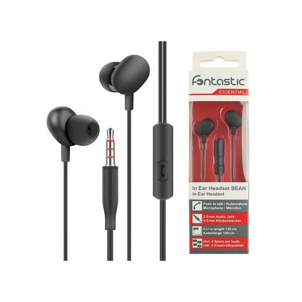 Bild 1 von Fontastic In-Ear Headset "Beans" schwarz