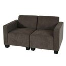 Bild 1 von Modular 2-Sitzer Sofa Couch Moncalieri, Stoff/Textil ~ braun