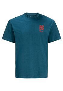 Jack Wolfskin Eschenheimer Back T-Shirt Unisex T-shirt aus Bio-Baumwolle L blue daze blue daze