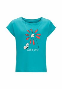 Jack Wolfskin Good Day T-Shirt Girls Nachhaltiges T-Shirt Kinder 116 scuba scuba
