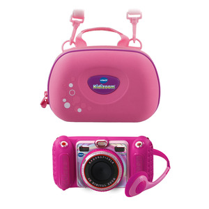 VTECH KidiZoom Duo Pro pink inkl. Tragetasche Kinderkamera, Pink