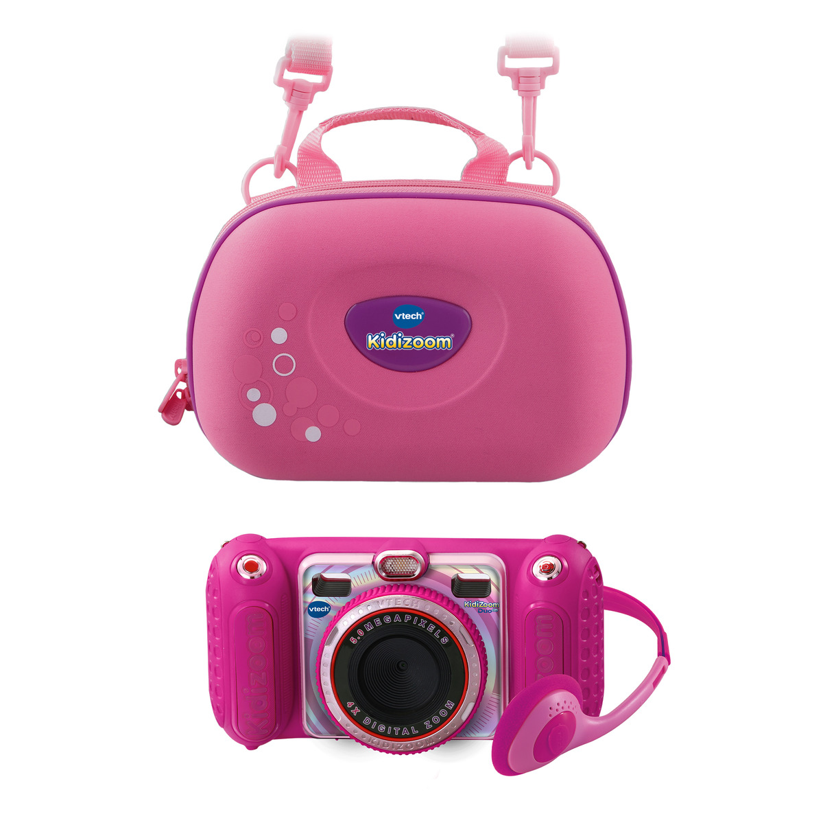 Bild 1 von VTECH KidiZoom Duo Pro pink inkl. Tragetasche Kinderkamera, Pink