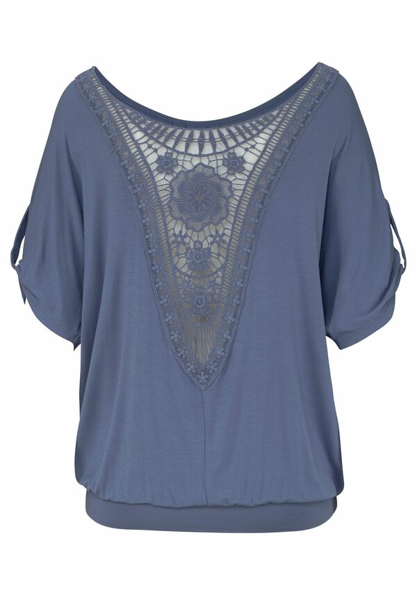 Bild 2 von LASCANA Strandshirt mit Häkeleinsatz am Rücken