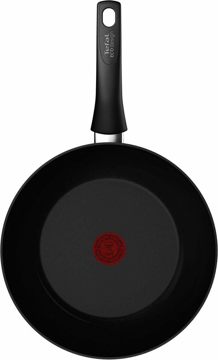 Bild 2 von Tefal Wok C43519 Renew On Black, Aluminium (1-tlg), umweltfreundlich, recycelt, Thermo-Signal, Ø 28 cm, Induktion