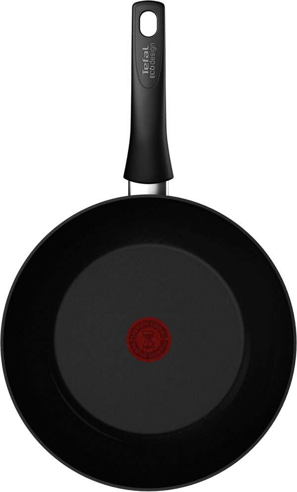 Bild 2 von Tefal Wok C43519 Renew On Black, Aluminium (1-tlg), umweltfreundlich, recycelt, Thermo-Signal, Ø 28 cm, Induktion