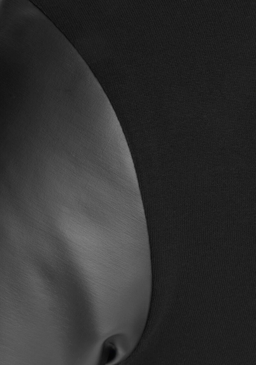 Bild 3 von LASCANA T-Shirt mit Lederimitatärmeln