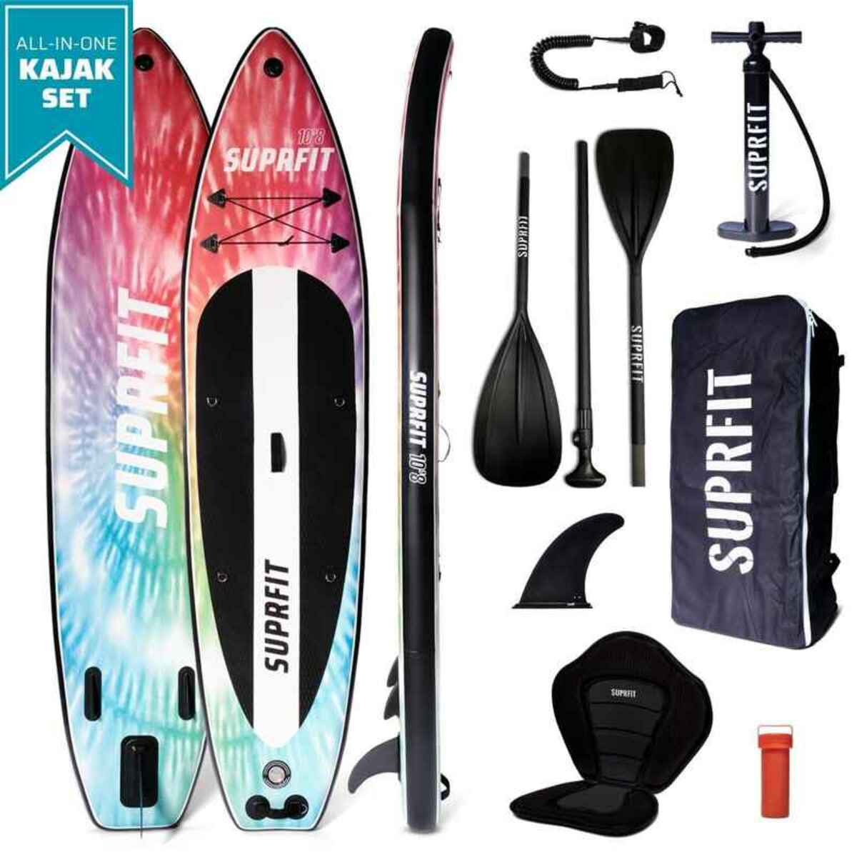 Bild 1 von Suprfit SUP Board Set Batik inkl. Sitz und Kajak Paddle