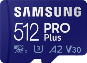 Samsung PRO Plus 512 GB microSDXC + SD-Adapter
