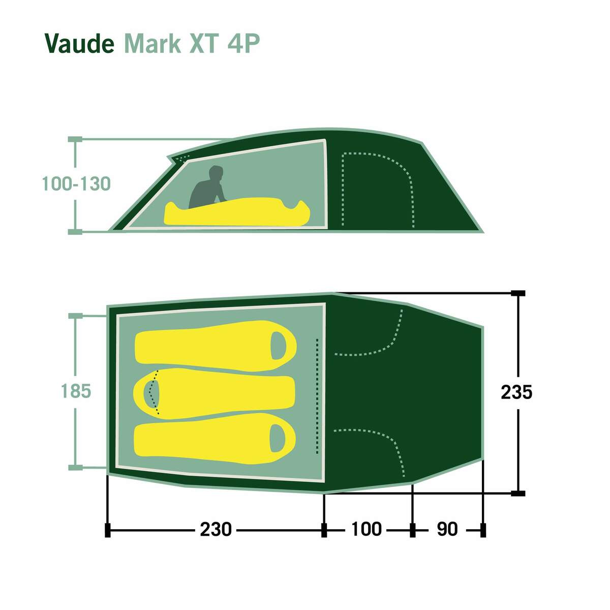 Bild 2 von Vaude
              
                 MARK XT 4P - Tunnelzelt